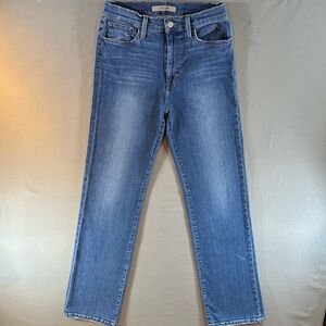 Joe’s Jeans Renee Straight Jeans Sz 28 Light Wash Stretch Denim Mid Rise